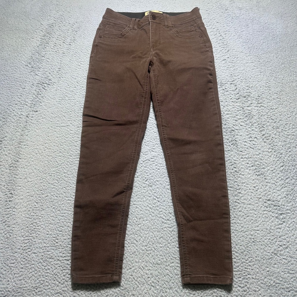 Democracy Ab Technology Jeans Women 2 Brown Skinny Stretch Tummy Control